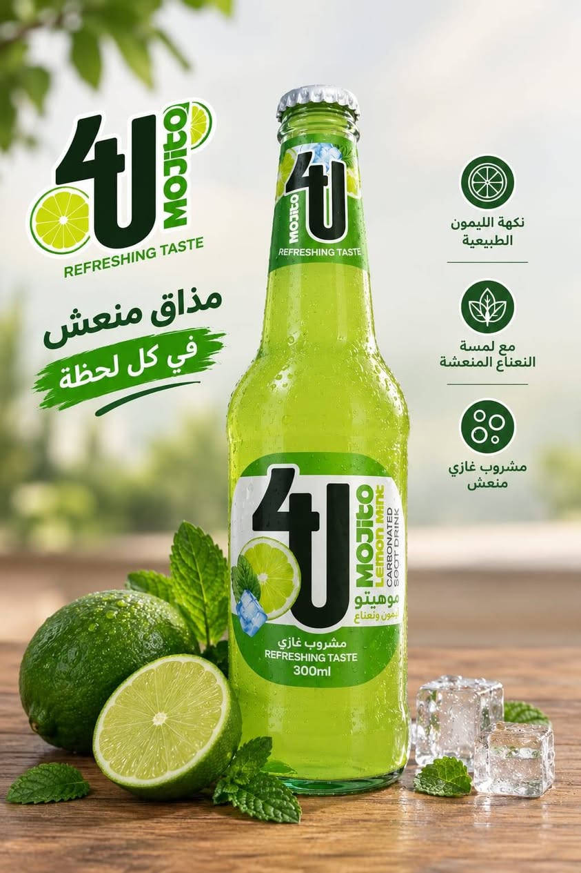 فوريو الزجاجي • 300مل • ٤قطع هدية ماء