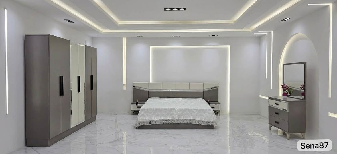 موديلات ٥ قطع • سرير خشب بلوك • كنتور ٢٢٠سم
