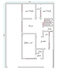 خارطة ١٥×٢٠م • حديقة ٥م • كراج