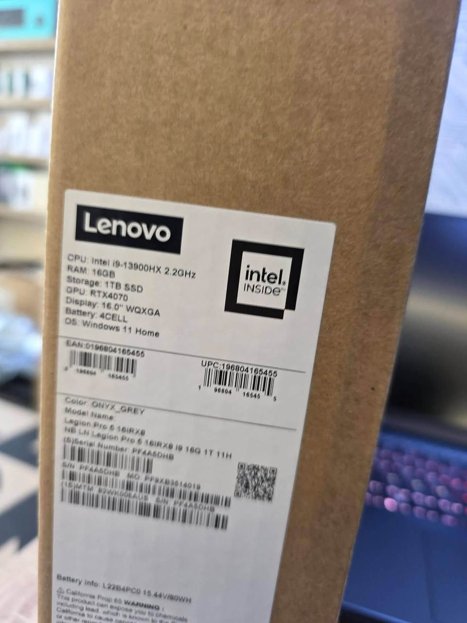 لينوفو ليجيون 5 برو • RTX 4070 140W • بطارية 97%