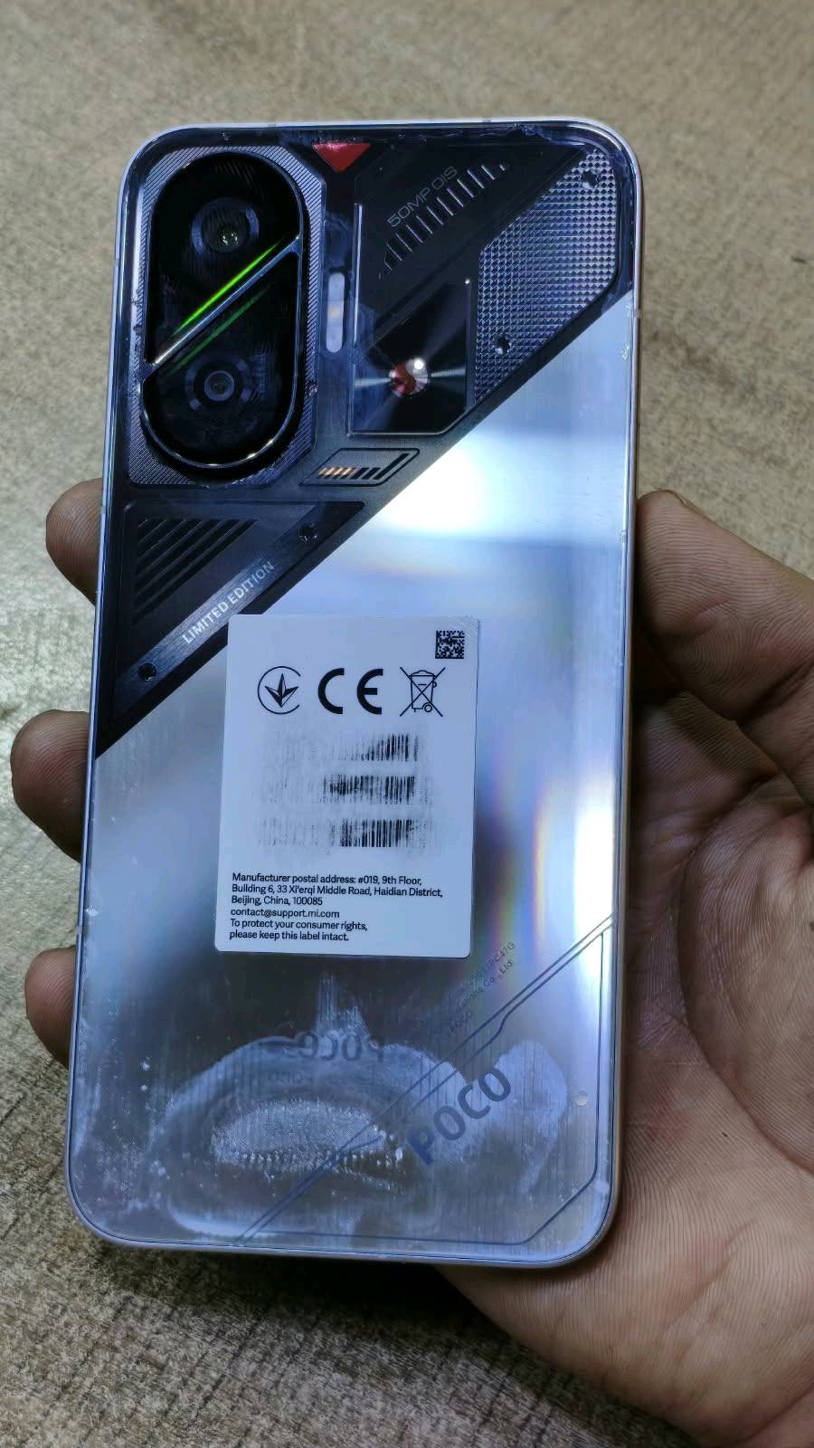 poco f7كامل ملحقات ملاحضه مراوس ب بلي 5سلم وعادي انطي فرق 
ذاكره512
داخليه 16
نوع المعالج Snapdragon® 8s Gen 4 
MobilePlatform
120فريم ببجي 
جهاز استخدام شهرين 
مكاني بغداد دوره او لبياع  
سعر550