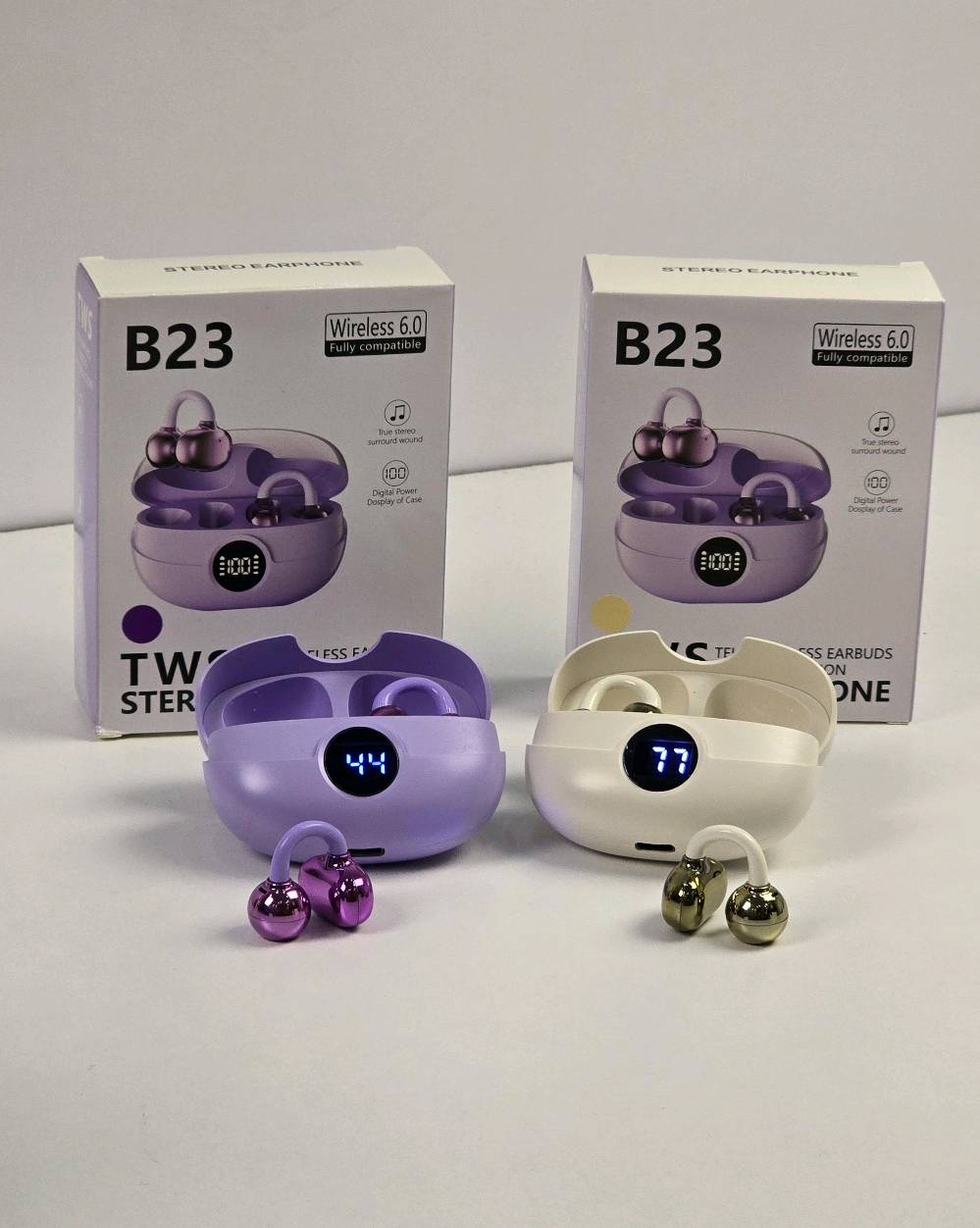 سماعة B23 TWS لاسلكية – Bluetooth 6.0
استمتع بتجربة صوت لاسلكية عملية مع سماعة B23 TWS بتقنية Wireless 6.0، التي توفر اتصالاً مستقراً وسريعاً مع الأجهزة المتوافقة. تتميز السماعة بتصميم مدمج وخفيف، مع علبة شحن مزودة بشاشة رقمية لعرض مستوى البطارية.
تدعم السماعة True Stereo للاستمتاع بصوت ستيريو واضح، كما يمكن استخدامها مع مختلف الأجهزة التي تعمل بأنظمة iOS وAndroid وWindows.
المواصفات:
تقنية الاتصال: Wireless 6.0
مدى الاتصال: حوالي 10 أمتار
بطارية السماعة: 30mAh
بطارية علبة الشحن: 200mAh
منفذ الشحن: Type-C
دخل الشحن: 5V / 1A
شاشة رقمية لعرض مستوى شحن العلبة
صوت True Stereo
متوافقة مع iOS / Android / Windows
تصميم لاسلكي مدمج وسهل الحمل
مناسبة لسماع الاغاني والموسيقى عليها
السعر /15 و توصيل مجاني
للطلب او استفسار عبر خاص او انستا Turab_Store او رقم ‎***********
توجد خدمة توصيل لجميع المحافظات
