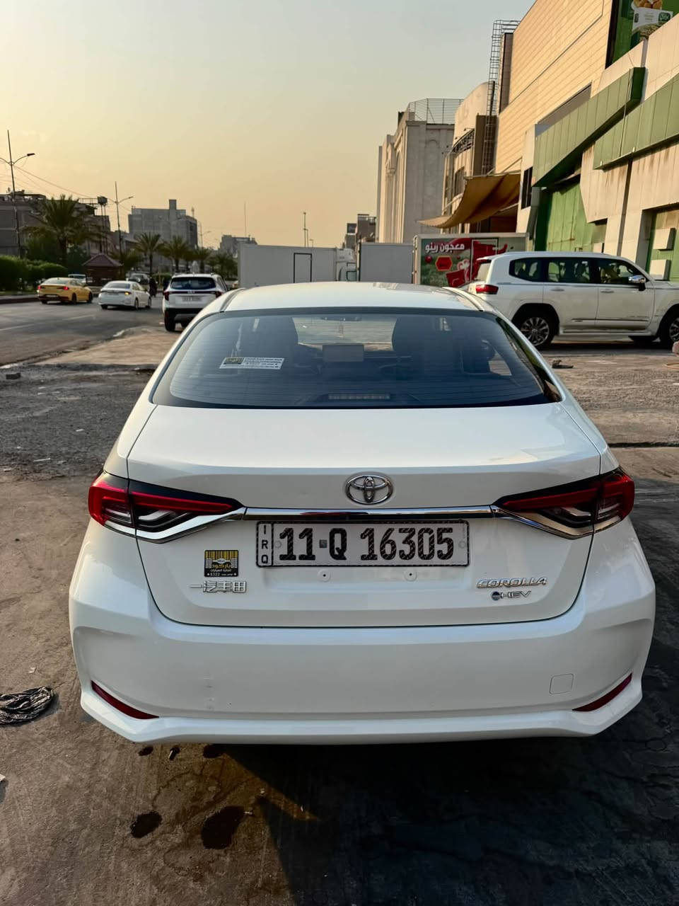 🚘كورولا هايبرد 2024
🔹 السيارة : نظيفة جداً وبأسمي تحويل مباشر
🔹 الممشى : 13,000 كم فقط
🔹 كفالة عامة عدا الدعامية الأمامية، بيهة خدوش وتم 
صبغها كما موضح بالصور والسونار 
💰 السعر : ٢٣,٧٥٠,٠٠٠ دينار 
📲 للأستفسار : ***********

نص مكتوب في الصور:
- رقم الشاصي 0000
- نوع السيارة تويوتا- كورلا
- موديل السيارة 2024
- رقم السيارة 11 Q 16305
- توجد خدوش و رصعات في السيارة \ صبغ في الدعامية الامامية
- لم يتم فحص ماتحت الملصقات
- صبغ
- تبديل
- بارد
- خدوش
- رصة
- تاريخ الفحص ، 21 / 9 / 2026
- المركز يخلي مسؤوليته عن نتائج الفحص بعد يوما واحد من خروج السياره