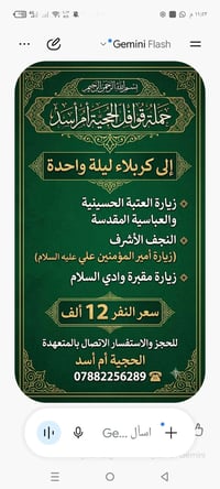 قوافل أم أسد • زيارة العتبات • ليلة واحدة