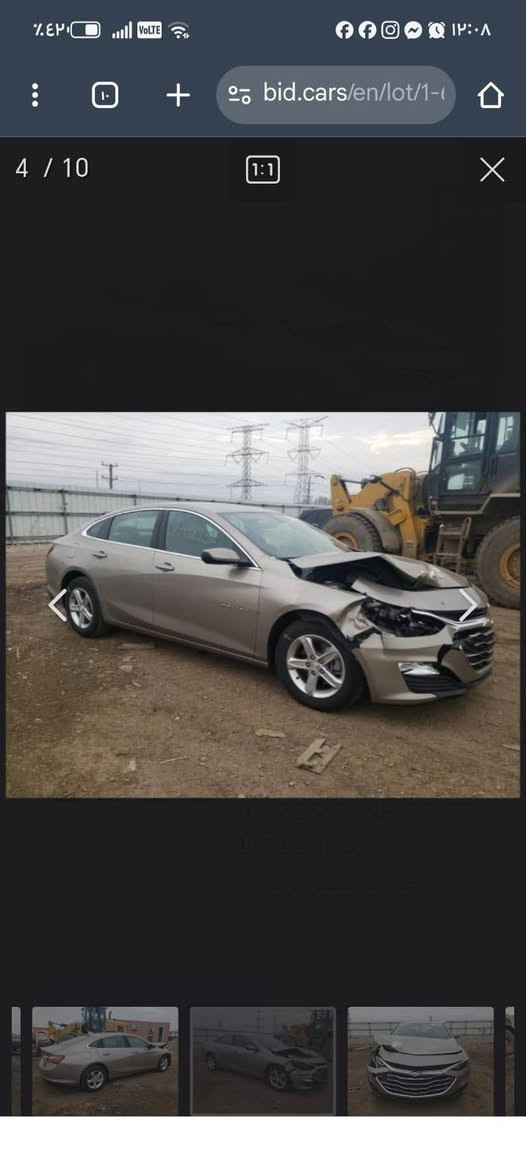 ماليبو وارد امريكي LT موديل 2022 الحادث الي بامريكه وموضح بلصوره بيها طخات بسيطه مكفوله من اي قطعه تبديل مكفوله من الايرباكات مكفوله من (مكينه /كير/صدر /تايرات/تبرد/كله بلادي عله وضع الشركه) السياره جديده ماشيه 500000
رقم بصرة معوقين وكاله عامه مشتريها من مكتب سيارات (بدون ايرباك) (((( المواصفات )))) 
السيارة رقم اربيل 
♦️ بصمه ابواب + جنطه
♦️ تشغيل عن بعد 
♦️ قياده ذاتيه 
♦️ تحديد مسار 
♦️محرك 1500 توربو ✈️
♦️سايد بريك بصمه
♦️مانع انزلاق
♦️لدات اماميه نهاري 
♦️اوتو بريك /توقف ذاتي عند الاقتراب 🚳
♦️كشنات تدفئه + كهرباء ⚡️ 
♦️تبريد مناخين منفصل SYNC
♦️تبريد قطعتين امامي خلفي بيانو 
♦️شاشه كبيره تدعم 📲Android Auto/car play
♦️خرائط Gps📌
♦️كامره خلفيه 📷 
♦️كروز مثبت سرعه
♦️شاشة ضبط واعطال بل دشبول
♦️منافذ USP/ 12V /Tip C
♦️مانع انزلاق ⛔️
♦️حساس اطارات
♦️4 دسك

♦️ارضيات كتلوكات السبير والعدة
♦️اطفاء ذاتي عن التوقف 
♦️ ويل كب 
♦️تحكمات جهتين 
مانع تصادم 
الجام الامامي اوتو 
الاستفسار ع الرقم *********** 
ماليبو وارد امريكي LT موديل 2022 الحادث الي بامريكه وموضح بلصوره بيها طخات بسيطه مكفوله من اي قطعه تبديل مكفوله من الايرباكات مكفوله من (مكينه /كير/صدر /تايرات/تبريد/كله بلادي عله وضع الشركه) السياره جديده ماشية 55

السعر 120
