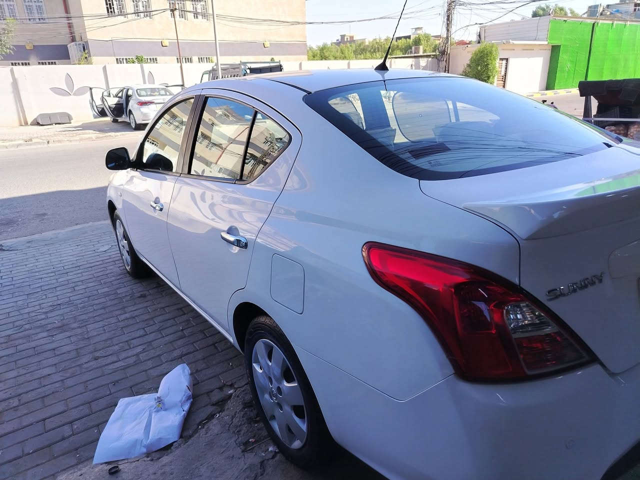 السلام عليكم نيسان صني هندي ٢٢ ماشية ٥٣ فقط للبيع
كير مكينة تبريد مكفول شاشة كامرة
السيارة بيهة قطعة صبغ بدون ضرر أثر شخط
توجد رصعات خفيفة
رقم أربيل تحويل ثاني يوم
مكاني بغداد حي الجهاد
السعر ١١١ وبيهة مجال 
رقم الهاتف ***********
