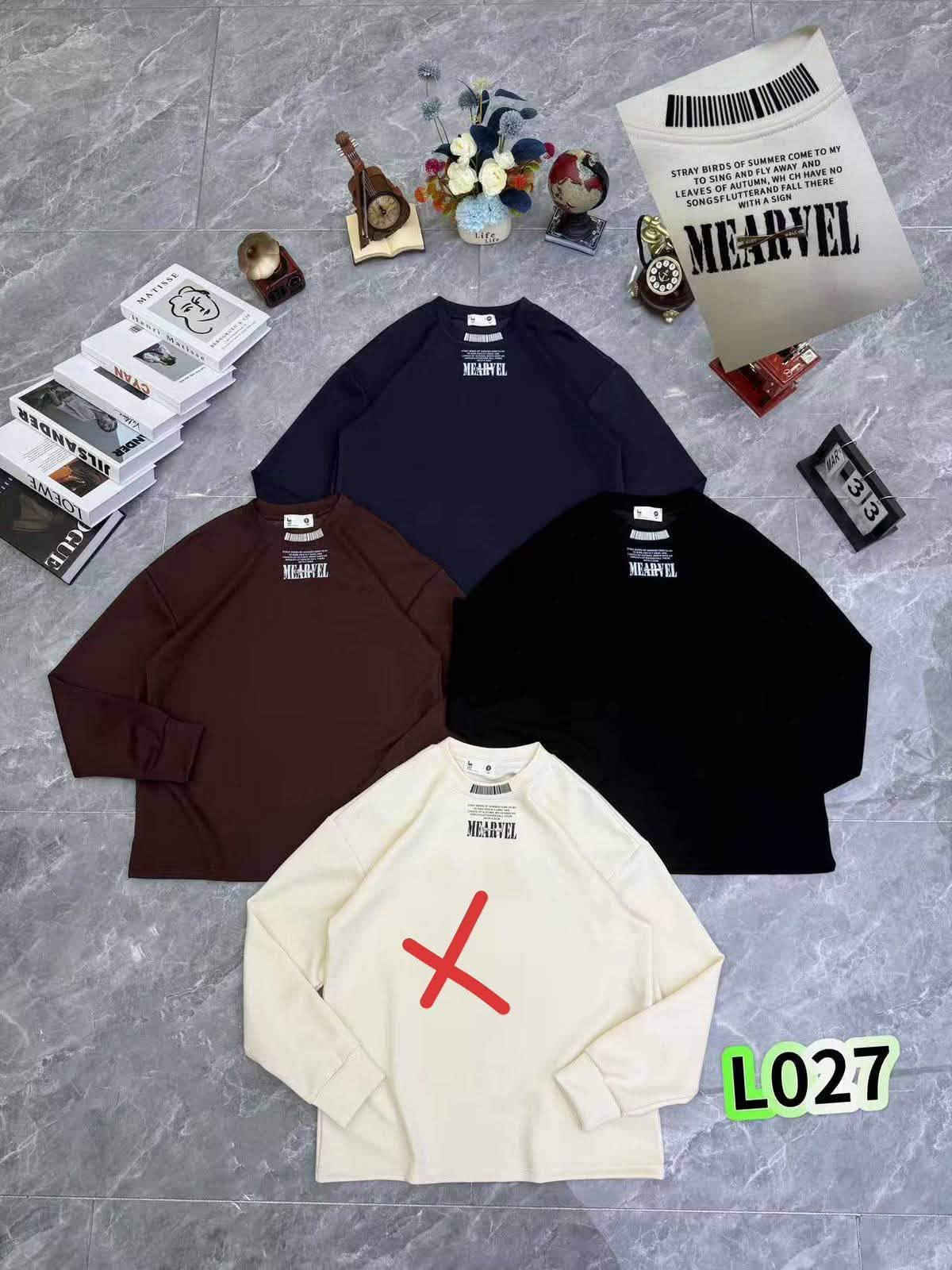 سويتر سفنجي • مقاسات L-3XL • درزن 12