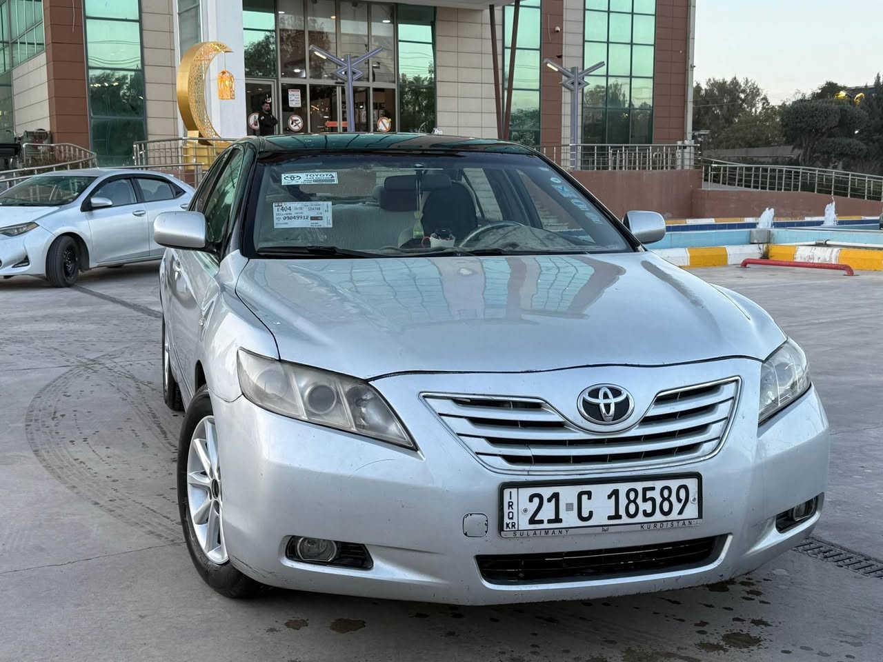 السلام عليكم 
كامري 
موديل ٢٠٠٧
صبغ حزام بدون شاصي بدون ايربكاك
مامگلوب قمارة مابيهة صبغ
مكينة كير تبريد تدفئة كهربائي مابيهه اي نقص
سعر ٧٦$ بيهة مجال 
مكان السيارة كلار 
*********** كالار, السليمانية
