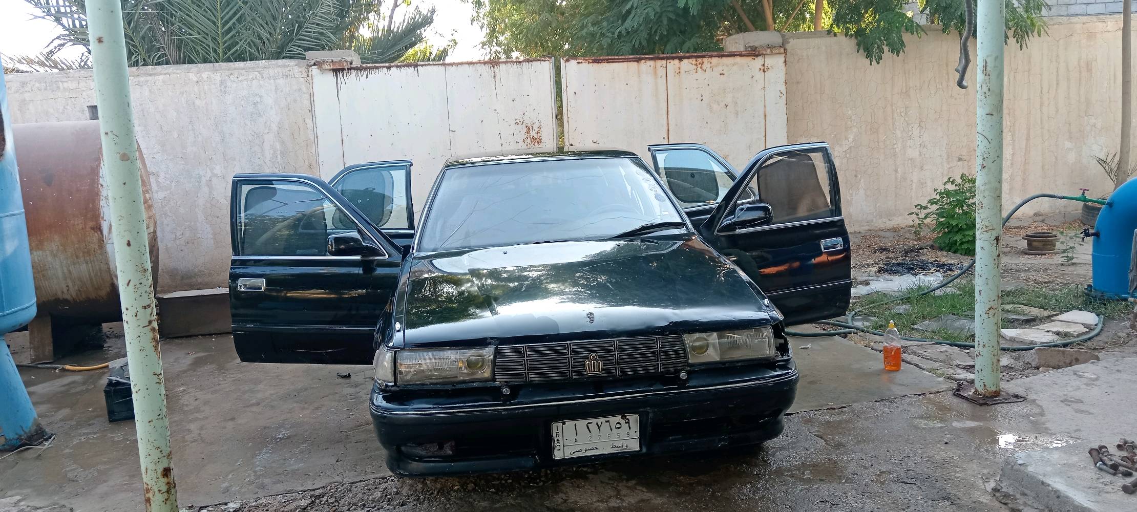 كرستا عظم موديل ٩١ كير محرك  بطة مكفول تبريد ثلج كمريسر جديد منظومة كاملة بيهه صبغ سنوية ساقطة
مكان السيارة نجف مشخاب
***********
السيارة ب٣٥ وبيهه مجال