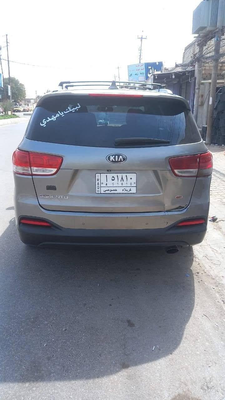 سورنتو 2016 رقم كربلاء سنوية باسمي بيها طخات بسيطة مستعجل على بيعتها السعر 132 وبيها مجال. مكلف بالنشر اتصال على الارقام او واتساب  ***********
