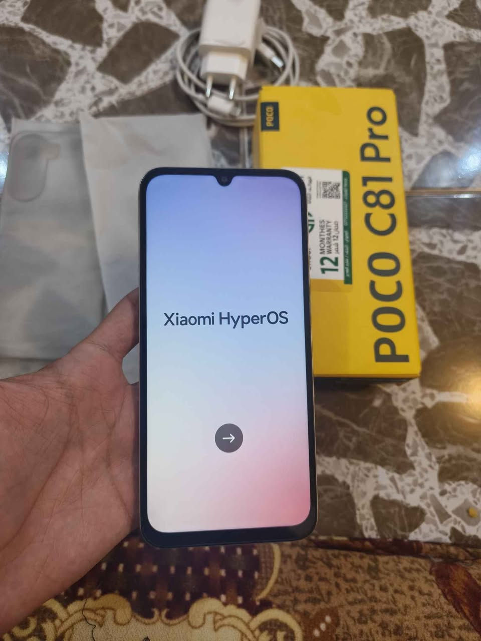 بوكو c81 برو جهاز مستخدم 3ايام جديد كلش مكفول من كلشي سعره 🔥(185وبي مجال)مواصفاته حلوه شحن تايبسي بطارية 6000 شاشة عملاقة 6.9 صوت ستريو ملحقاته كاملة شاحن وكارتون وكفر مكاني نجف ورقمي*********** النجف, العراق
