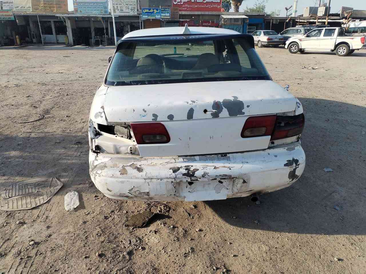 للبيع كيا سيفيا بها حادث من وره ابيعها على حادثها  موديل ٩٥ مكينه كير تبريد صدر تاير كلها نضاف رقم بغداد جديد تحويل مباشر مكان السياره ابو غريب السعر ٢٥ وبيها مجال قليل رقم بي واتساب ***********
