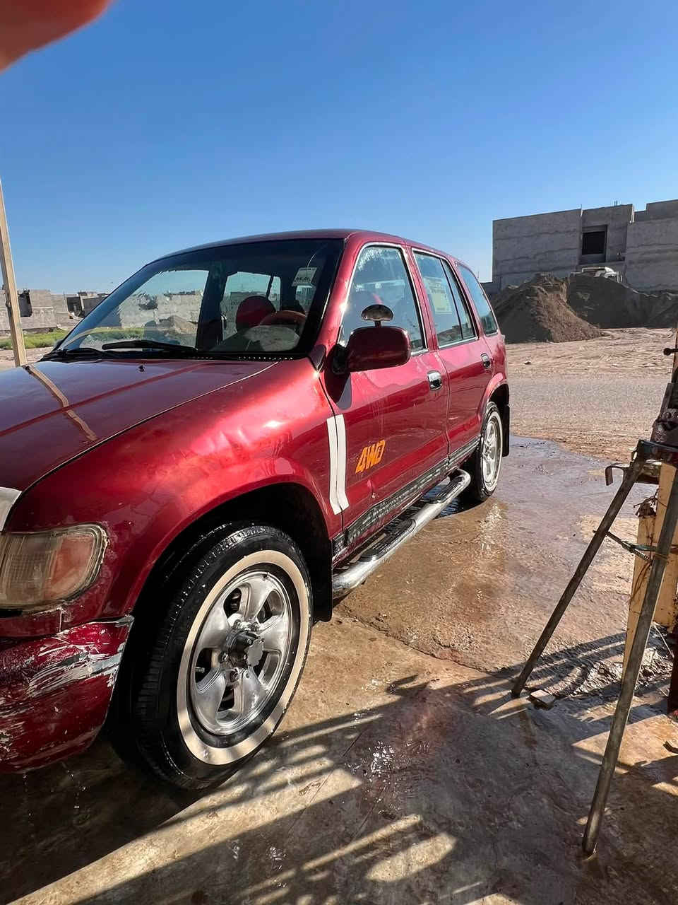 سلام عليكم كية سبورتج للبيع السيارة مديل 1994 4x4الكشر بي جراد مثل ما موضع بلصور السنوية لل 27  
السيارة خير من الله لا تنقيص ولا تبخير تخم تاير جديد السيارة مابيهة نواقص مال جناية السعر 38 وبيهة مجال حك الجية مكاني ديالى بعقوبة التحرير رقم الهاتف 
***********
