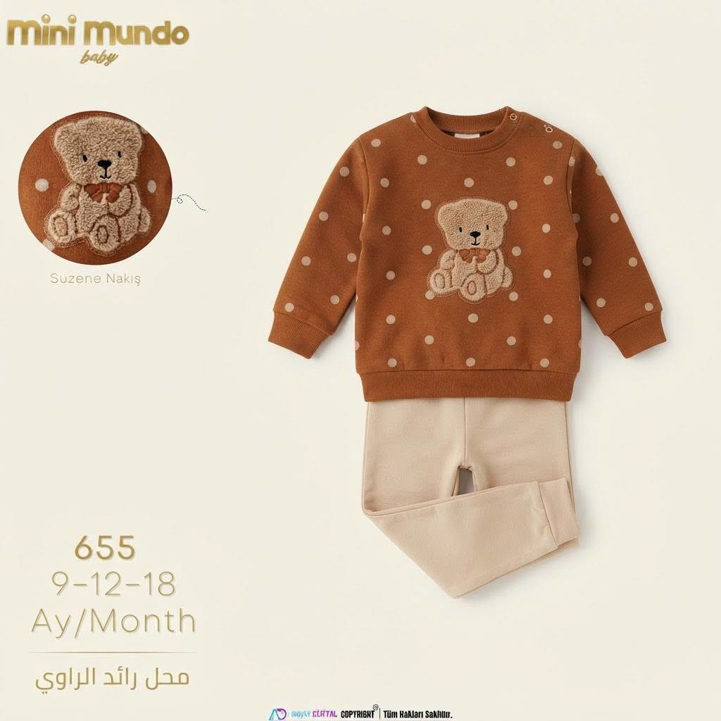 جديد لدى رائد الراوي مثل ماعودناكم نبقى الإختيار الاول لأناقة اطفالكم شوف الجمال هامة قطني #ولادي  #فيديو توضيح للموديل منشور مع #الصور  قياس 5  شهر إلى 3 سنه#حجز مراسلة الصفحة توصيل متوفر ❣️  😍واهلااً وسهلااً بأي وقتً تشرفونهً. طبعااً.

نص مكتوب في الصور:
- mini mundo baby Süzene Nakış 652 5 Ay/Month Ay/Month
- محل رائد الراوي
- mini mundo baby Süzene Nakış 652 9-12-18 Ay/Month
- mini mundo baby Süzene Nakış 655 9-12-18 Ay/Month محل رائد الراوي