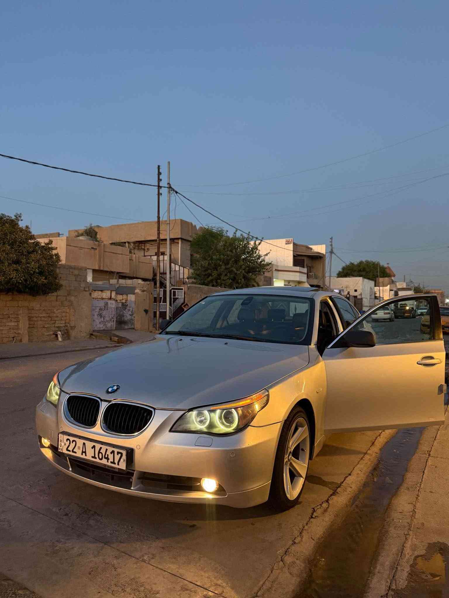 السلام عليكم Bmw 2007 محرك 525 نوزل قصير رقم اربيل جديد شرط تحويل كير محرك بشرط السيارة 📍بيها قطعة وحدة صبغ بدون دواخل والباقي كله بلاد لا مصبوغة جمالية ولا شي كلها بلادية ومكفولة تبريد كامل جديد فريز كمبريسر كله جديد تخم تاير تايلدني جديد صدر بشرط كهربائيات كلها بلاد وبشرط جامة امامي جديد منضومة زينون بلادي تخم بلكات جديد باتري جديد دسكات ايضاً  السيارة كلها بلادية وعليها ادامة عامة ترايك للبصرة ماشيه 275 الف حقيقي 
مواصفات
1 فتحة سلايد 
2 بصمة 
3 تحكم ستيرن وشاشة 
4 كشن كهرباء وخزن ميموري 
5 مراية قلاب 
مكان السيارة كركوك 
السعر 122 وبيها مجال 
*********** كركوك, العراق
