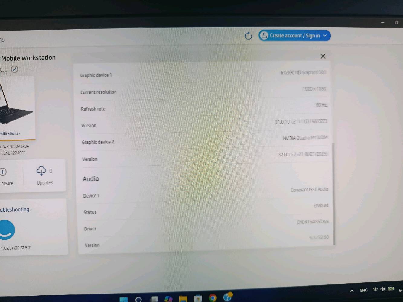 laptop HP zbook studio g3
المواصفات 
cpu: i7 th6 HQ
RAM: 16GB 
GPU: NVIDIA Quadro M1000M (4Gb) 
M.2 238gb
screen size: 15.6in
السعر 450 الف وبي مجال 
العنوان البصره كرمه علي
شنو حالة البطارية تقريباً؟ وكم تدوم وياك بالشحن؟: 
بطارية تحتاج تبديل بدون استخدام نص ساعه ويه الاستخدام 5دقايق
شنو أفضل طريقة للتسليم: استلام من البصرة لو ممكن توصيل، والسعر شكد آخره؟: 
ماعدي توصيل وبي مجال 
الرجاء التواصل في الواتساب 