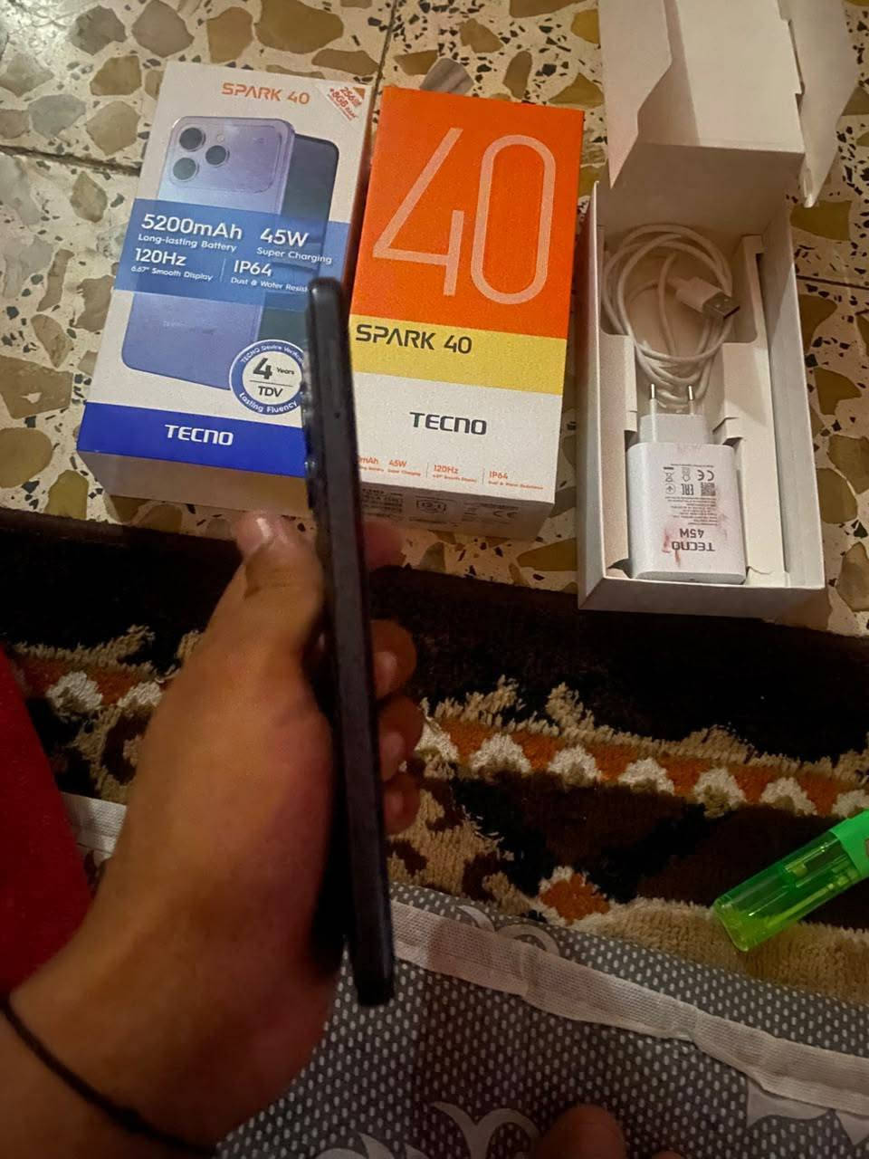 سلام عليكم جهاز سبارك اربعين الجهاز كمل ملحقات صارلي سبوع من اخذته الجهاز بعده جديد كلش شخط ما مبيه خاص ما اجوب واتساب وتصال فقط ***********العنوان حي اليمام الصادق مقابيل مستشفى الحكيم
