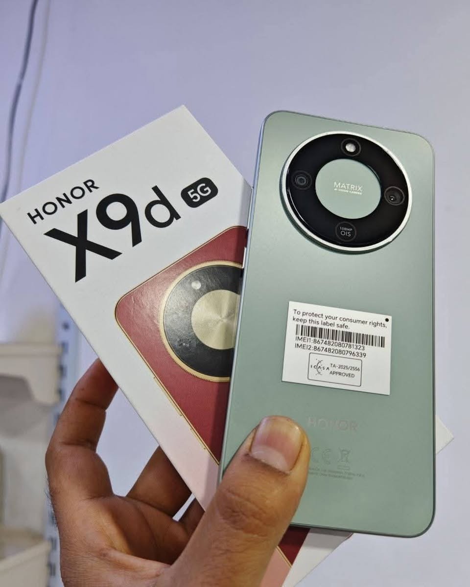 سلام عليكم جهاز HONOR X9d G5 جهاز جديد الله شاهد صار 16 يوم من اشتريته والله جهاز ولا غلطة يخبل بس حكم عندي ضرف وريد ابيعه وله اني مشتري اجني والله العظيم ملحقاته كامله شاحنتة وكارتونته بعده كله جديد السعر 475 مكاني بغداد التاجي للاستفسار هذا رقمي ***********
