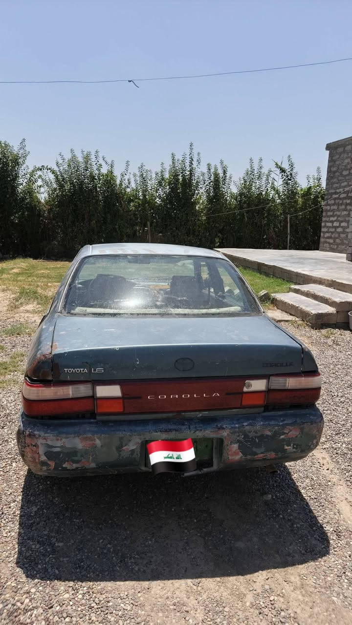 🚗 للبيع تويوتا كورلا موديل 1994
🔹 كير ومحرك شرط
🔹 كير أوتوماتيك
🔹 صدر جدام جديد
🔹 الخلفي نص عمر
🔹 بور ستيرن ومشط جدد
🔹 تواير جدد
🔹 جوم بوب أمامي وخلفي جدد
🔹 جام أمامي وخلفي جدد
🔹 كهربائيات شغالة بالكامل
🔹 لايتات أمامية وسكنات جديدة يعوزهن گلوبات فقط
🔹 بگلايتات جدد يعوزهن گلوبات فقط

📌 الملاحظات بكل أمانة:
الخارجية تعبانة والداخلية تعبانة، وتحتاج دشبول، يعني السيارة تحتاج شوية شغل تجميلي.

📄 مسجلة بيها واجهية، وراعيها السابق ما أعرف عنه شي.

💰 السعر: 20 ورقة
والبيع بيه مجال قليل حيل.

❌ البيع نقد فقط
❌ قساط ما أبيع
❌ مدة ما أبيع

🔄 وأراوس بسيارة غير مسجلة بشرط تكون نظيفة.

📞 للاستفسار:
***********
***********
