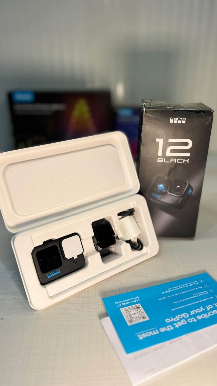 كوبرو 12
كاميرا GoPro HERO12 Black 📸

حالة الكاميرا: ممتازة (جديدة كبس بالعلبة)
سعر 325 الف 
واتساب 
***********
