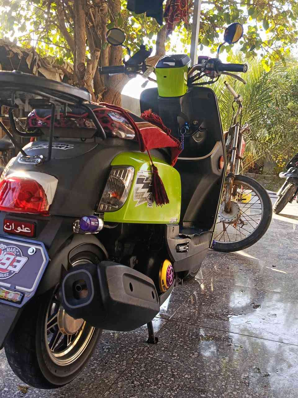 سسلام عليكم
للبيع. 
بوليسي مسطرة نضام نوزل خطين 
دراجه مكفولة كفاله عامه من كلشي 
ختم واحد مكينه وكفر وسواد 
شاشه إلكترونية 
دراجه ناشفه وحلوة شلعه ومعدل شك التبليط 
دراجه نضيفه كلش بمعنى الكلمة بيها تزويدات بسيطه

مرايات سبع الوان
قبق فلاوين رياضي
ويلات نجمه الثقل
ستاند مبايل

مكاني بصرة قضاء المدينة بني منصور 

سعر مليون و300 

م/إلي ما يعجبه السعر لا يراسل فدوة اروحلكم 

رقم/***********
