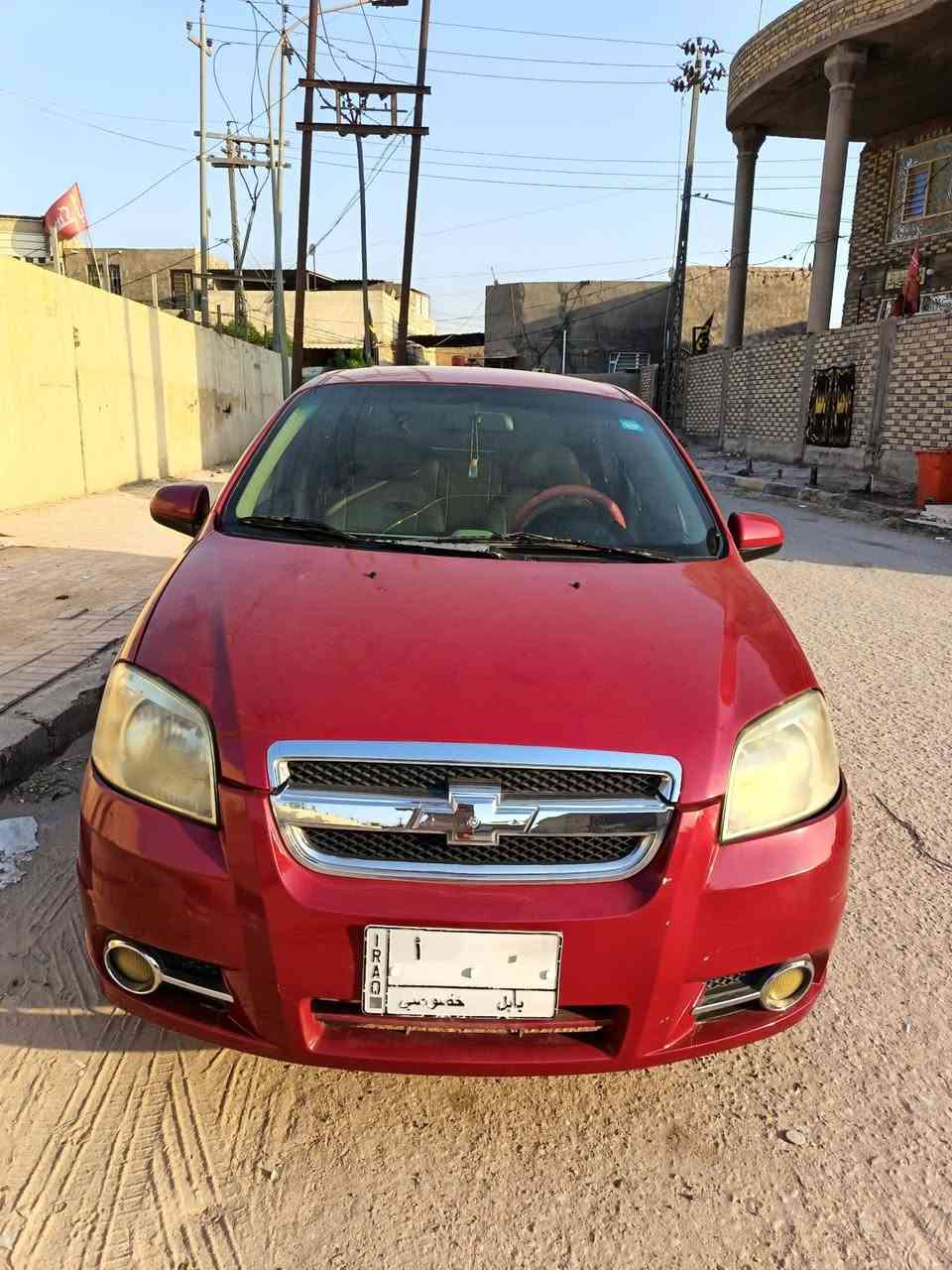 افيو 2007 لون أحمر بابل مسكر
السياره بأسمي سنويه لل28 
محرك تبريد حداديه كله تمام 
زوج اطارات امامي جديد 
بطاريه جديد 
بيه طخات خفيفه 
گير بعد الاحيان يشكل يشتغل نمرتين 
مصبوغه صبغ عام السعر 48$
***********
