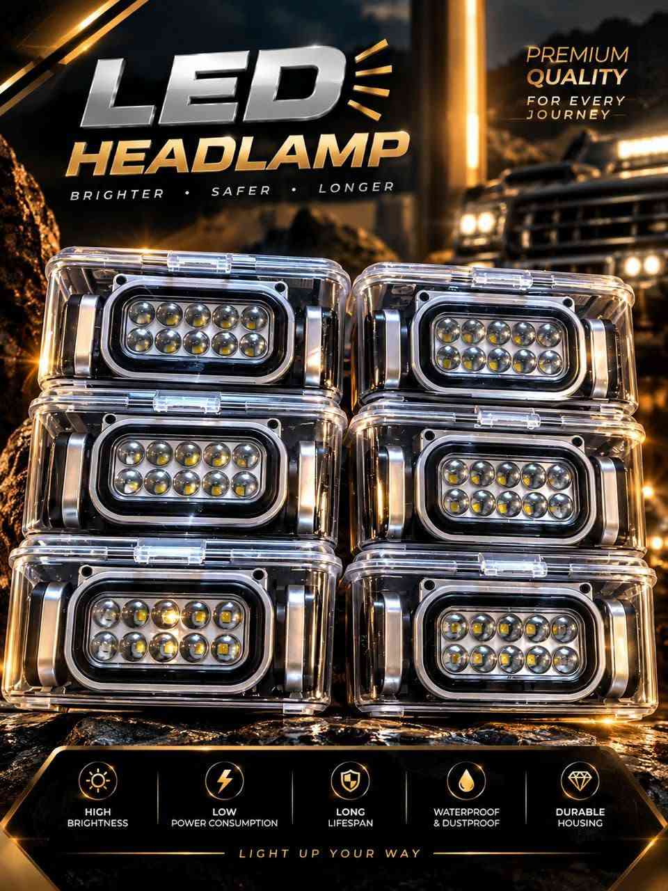 زون المنوعات • هيدلايت LED • مقاوم للماء