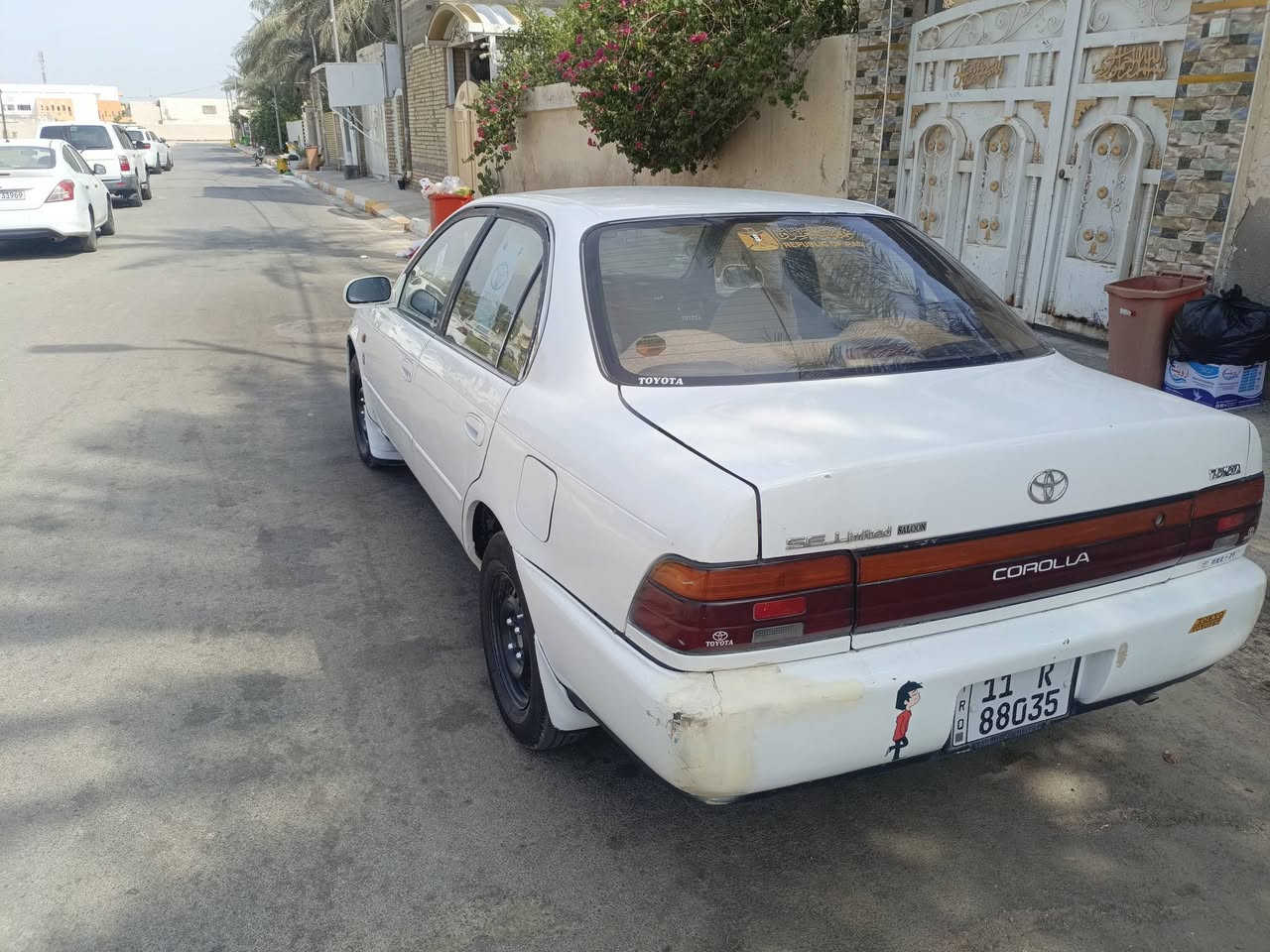 السلام عليكم للبيع كورلا محوره موديل 1994
رقمه بغداد دولي سنويه لغايه 2031 وهزه جديده
مكفوله من الصبغ الضربه والخياس كفاله 
محرك وكير وصدر مكفولات تخم تايرات سياره جاهزه
السعر 55 وبيه مجال العنوان واسط نعمانيه 
***********
