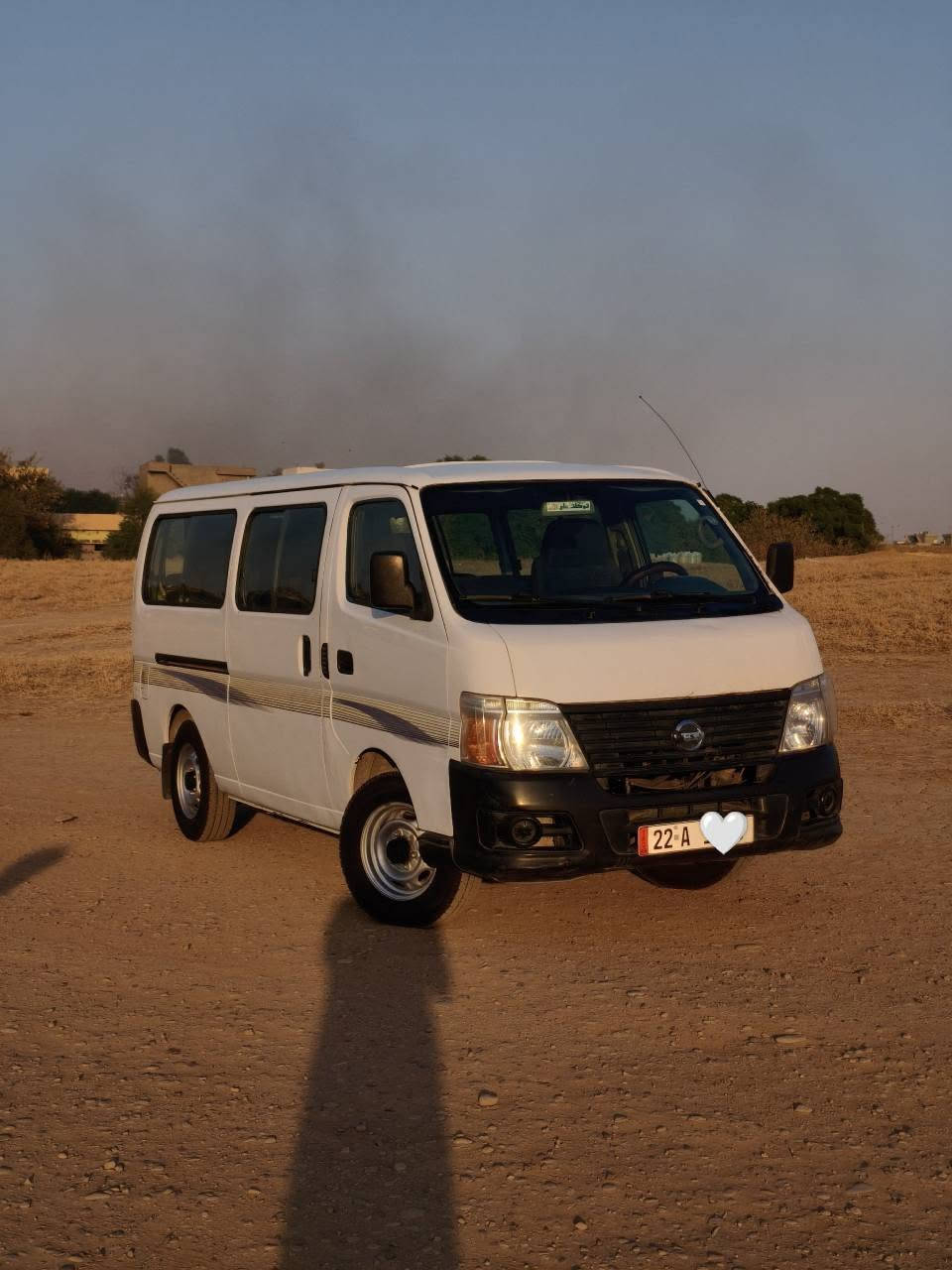 Nissan urvan 2007/ ***********
گێڕ و مەکینە و ئەکسل و تەبریت بە شەرت بەناوی خۆمە 
سەنەوی تا ٢٠٢٩ نوێیە لای سایەقی سبوغە و جەمپەکی خەفیفی پێشی هەیە نرخی ١١٥ وەرەقە و مەحمەلەکی برایانە أربيل, العراق
