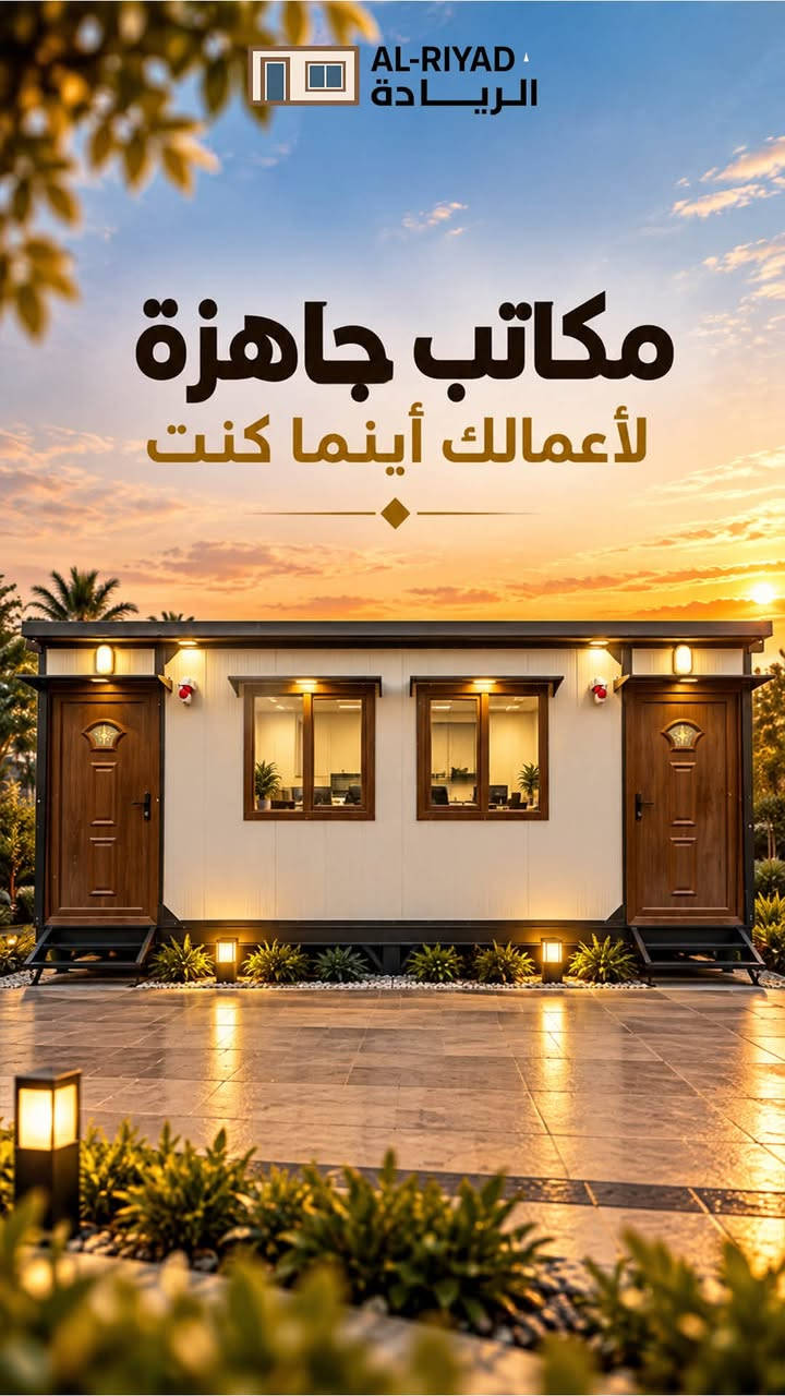 مكتب متنقل • تصميم عصري • عزل حراري