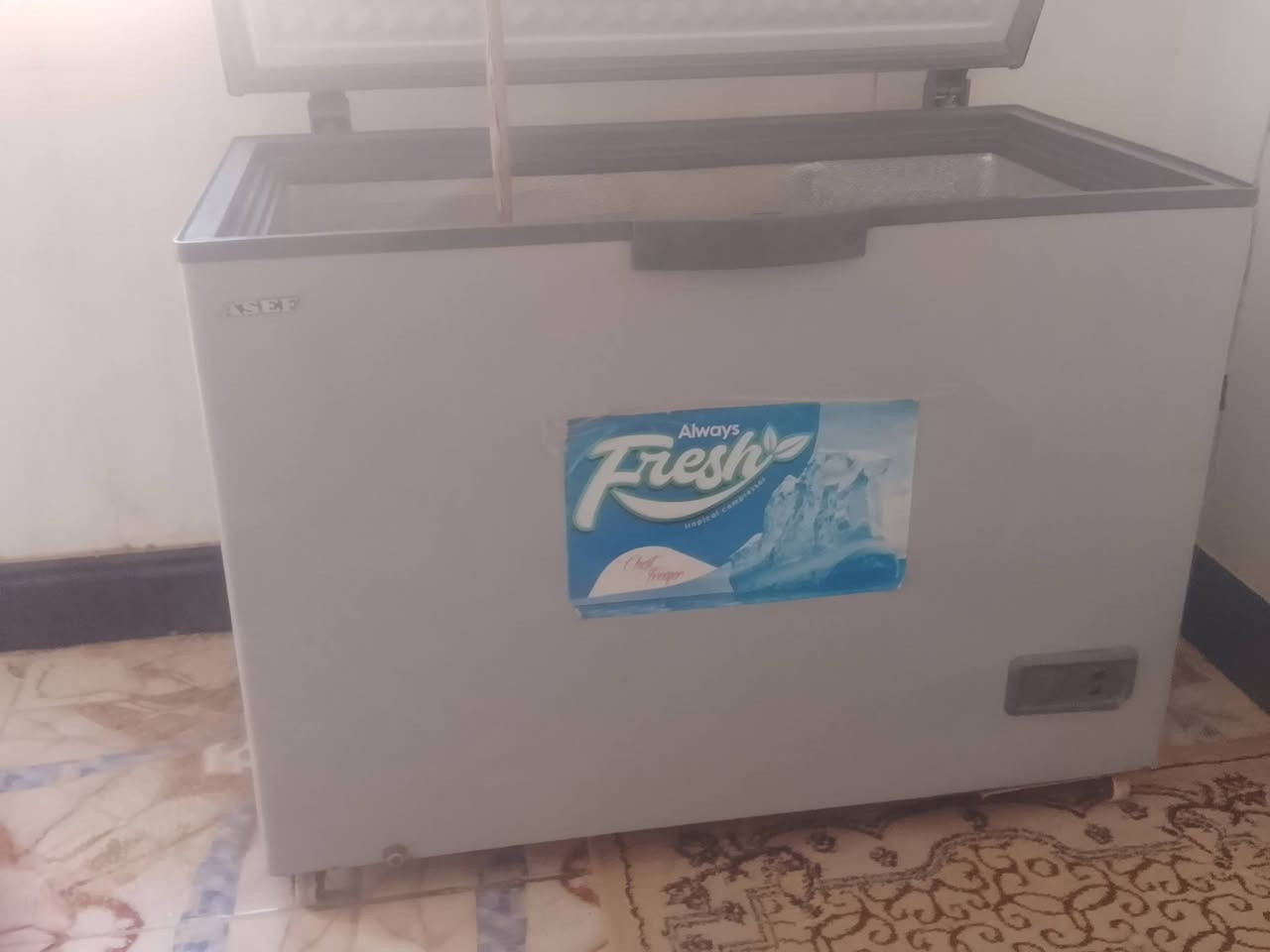 سلام عليكم مجمده حجم كبير عوزهه غاز تبرد فقط نضيفه السعر ١٥٠العنوان الدونيه ناحية نفر ***********
