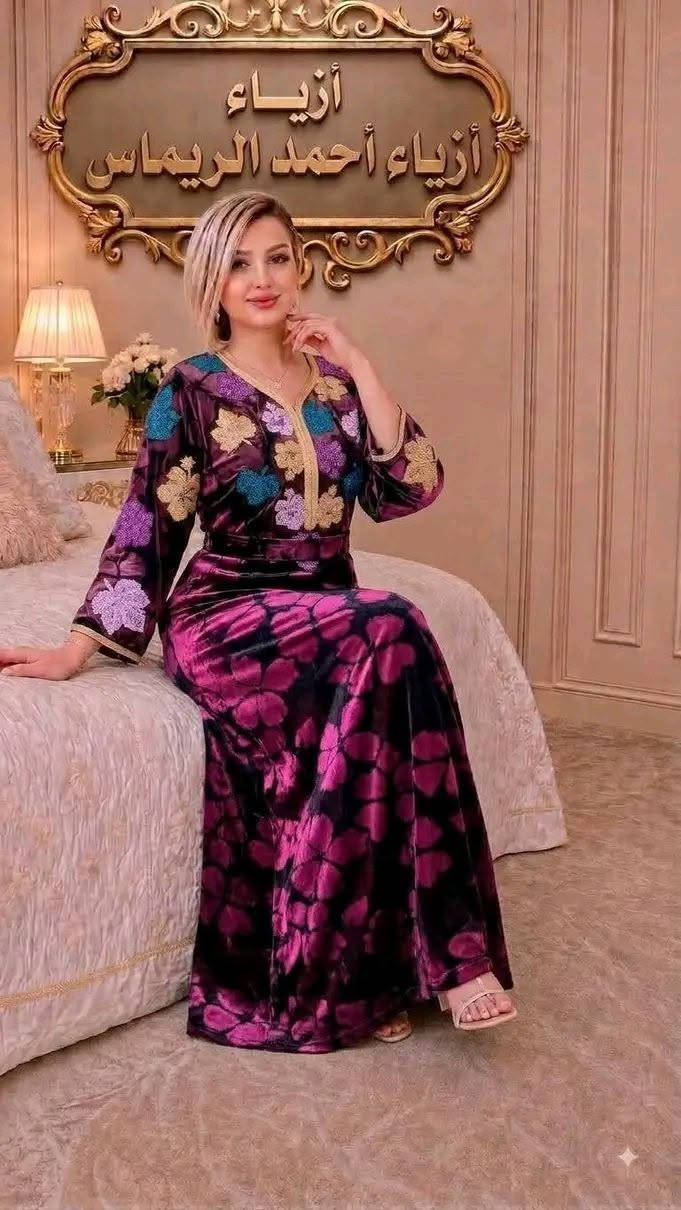 دشداشة نسائية • قديفة ثقيل • مقاسات L XL XXL