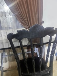 طاولة حديد • ٤ كراسي سود • جديدة