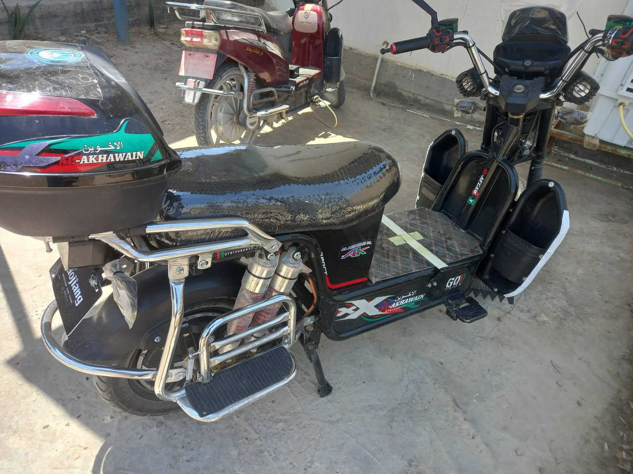 السلام عليكم دراجة شحن للبيع بعدها حيل نضيفه
مديل 24
باتريات نص عمر 

قفلها 500 

للاستفسار، ***********
