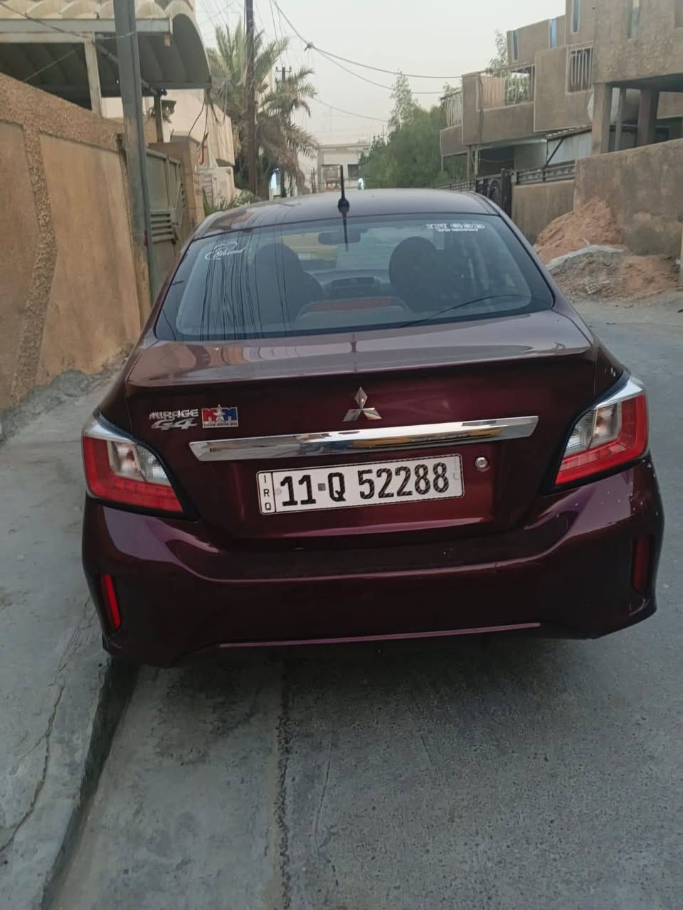 للبيع ميتسوبيشي ميراج

موديل 2024
حادث بس بارد بالجاملغ الامامي الايسر
 كما موضح بالصورة والسيارة بدون صبغ وبدون تبديل

ماشية 57 الف ميل.
 
السيارة جدا نظيفة وبالحقيقة احلى من الصور.

سعرها 100 ورقة بيها مجال بسيط للجاد.

سنوية بأسمي وتحويل ثاني يوم.

مكاني بغداد.
للاستفسار: *********** - محمد ابو رفل

مكلف بالنشر*
