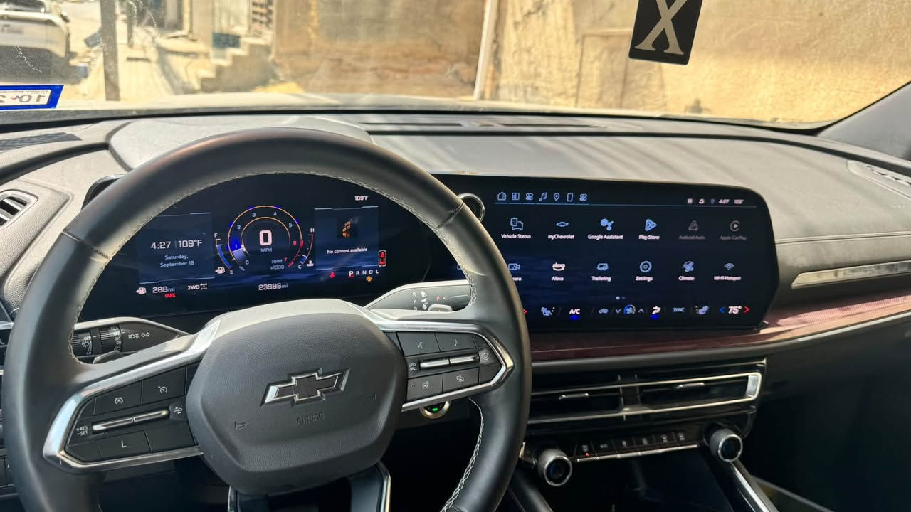 ترافرس 2024 الجديدة كليا
CHEVROLET TRAVERSE Z71 2024

فئة البلاك اديشن تجي شباك ويل كتابات علامات وحتى علامة البصمه تجي كلها باللون الاسود 

فول مواصفات عدا الفتحة 

ماشية ٢٣ مايل فقط بعدها ع مشي امريكا

دخول جديد تترقم كربلاء شهداء بأسمي 

 

حادثها خلفي خفيف فقط جنطة جميع الايرباكات سليمة  + تبديل بنيد اضرر اثناء النقل موجود القديم 

المواصفات : 

كشنات vip منفصل -  5 كاميرات (360) - رادارات 360امامي خلفي جانبي  - تدفئة كشنات - تدفئة ستيرن  - صندوق كهرباء - تشغيل عن بعد - نقاط عمياء  - كشن كهرباء - حساسات  - تحديد مسار - اوتو ستوب - توقف ذاتي عند الاقتراب من السيارات من الامام والخلف والجوانب - نظام ترحيب عند الاقتراب - قفل تلقائي - اشاير بالمري - هيتر بالمري - سايد بريك بصمة - 6 وضعيات قيادة - مناخ منفصل - فول تحكمات ستيرن - اضاءة العالي اوتو - منظومة زنون بلادي- دفع رباعي او امامي -فتح جنطة تلقائي عند الاقتراب

شاشة كبيرة بيها هواي خصائص وتحكم كامل بالسيارة من خلالها وتكدر تنزللها تطبيقات من المتجر مالتها بيه الكسا 

٧ راكب - ٣ قطع تبريد وبقية مواصفات الفول …. 

بمحرك 2500 تيربو جارج اقتصادي وسريع

للسعر (٢٨٥)

مكاني كربلاء المقدسة  

اي استفسار

***********
