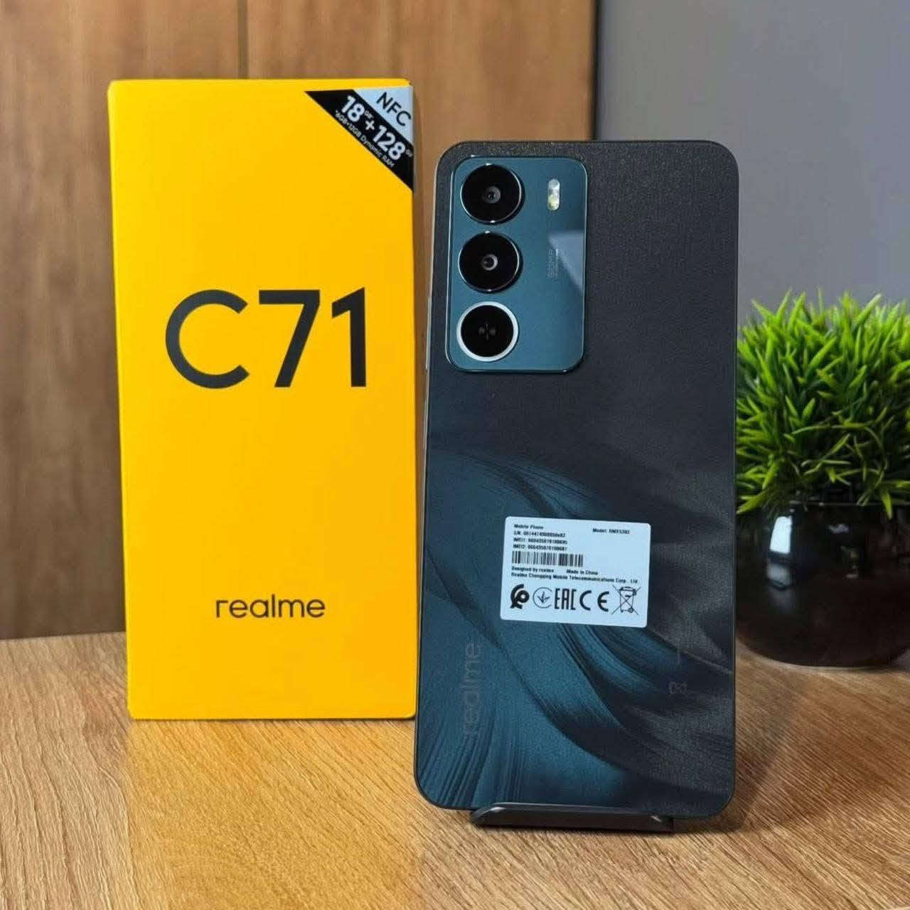 Realme C71 
.. Realme C71    السلام عليكم متوفر جهازين
- المواصفات :
• بطارية  6000mAh الأول والثاني 6300mAh: يطول عدك يومين بلا شحن
•ملحقات كاملةو شحن سريع 45W: اشحن .
• شاشة فائقة السلاسة 120Hz.
• كاميرا ذكية 50MP
• معالج قوي ثماني النواة: أداء يمكنك الاعتماد عليه.
• سماعات مزدوجة (Dual Speakers): صوت محيطي نقي وواضح.

السعر : 245الف بذاكرة 256/24GB
السعر : 205الف بذاكرة 128/18GB

للتواصل :الاتصال واتساب: ***********
 خدمه توصيل مجانا بغداد وكل المحافظات
