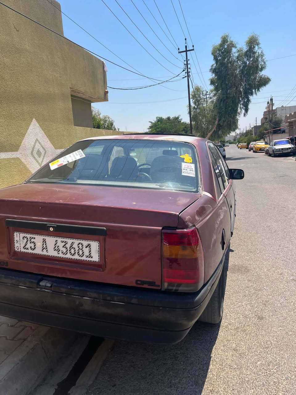 سلام عليكم 
البيع اوبل اوميكا موديل 89 محرك 20بلادي رقم كركوك انكليزي مشروع وطني سعر20ورقه بي مجال دفتر بانزين موجود عنوان كركوك حي العسكري رقم موبايل ***********
