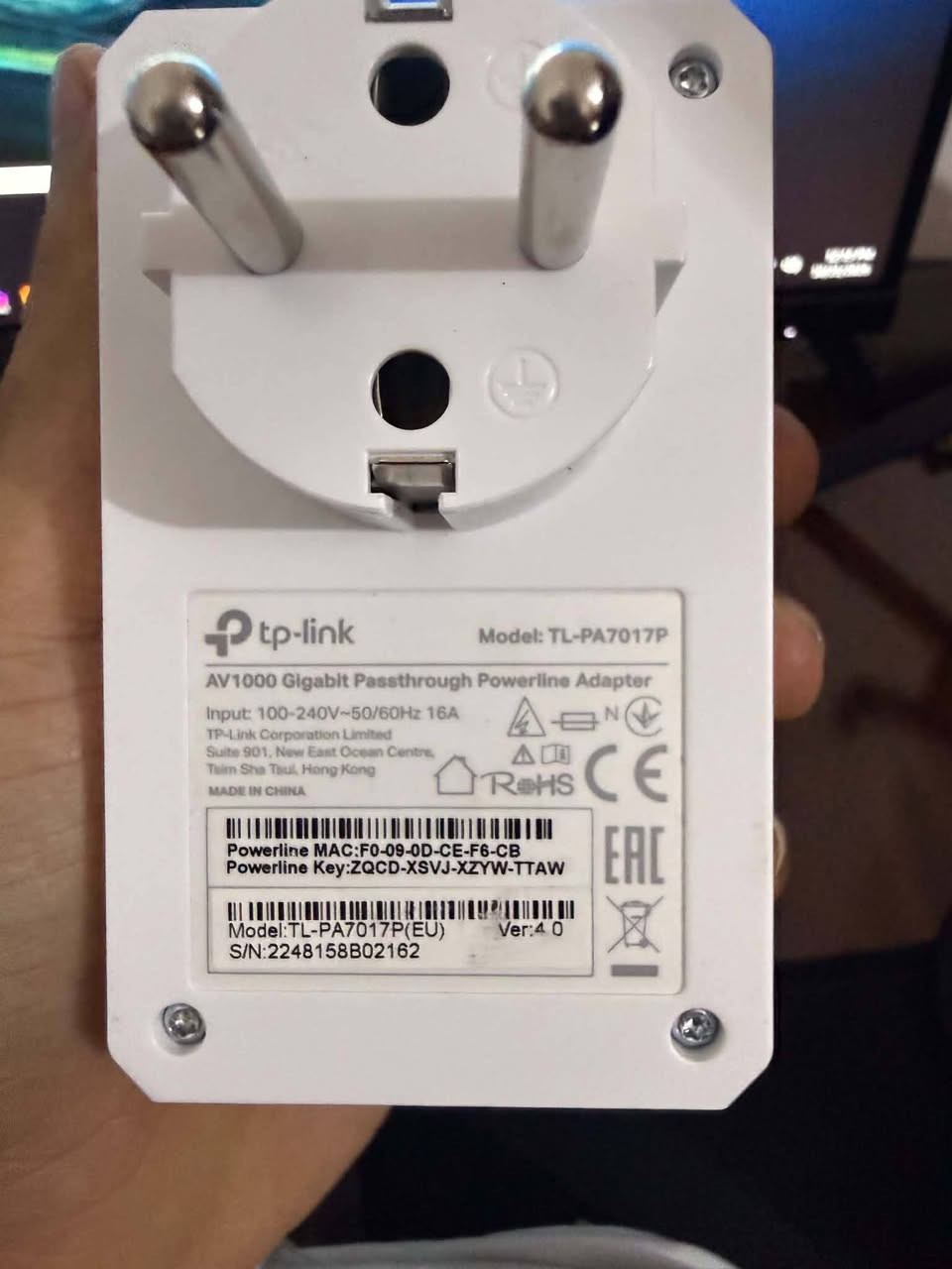 تي بي لينك • باورلاين • موديل TL-PA7017P