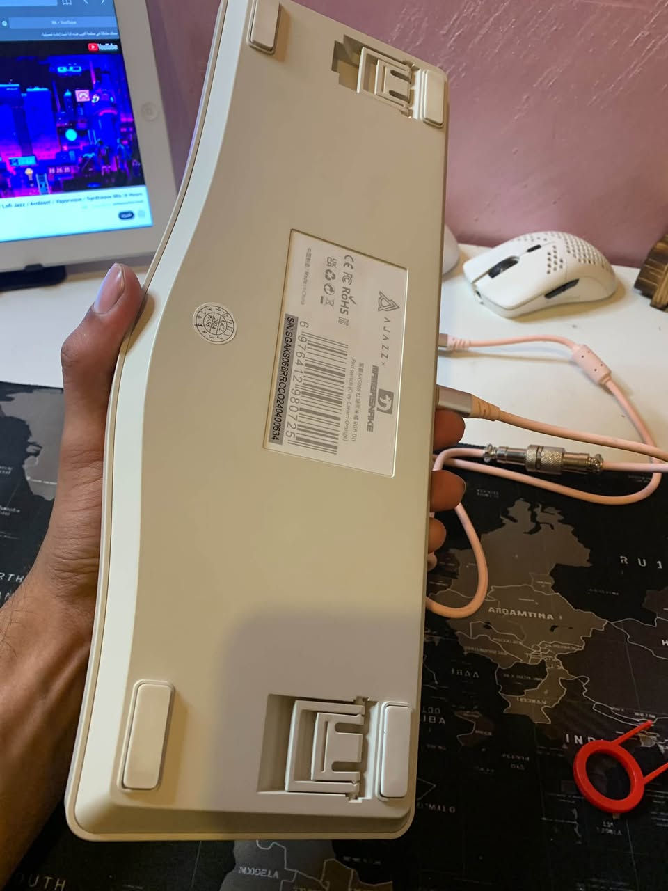 🔥Ajazz aks068🔥
هذا الجمال ب30 الف بس 
ريد اسويتج❤️
Rgb متعدد الانماط
احترافي100%
استجابه كلش راقيه
كيبل تايب سي ملتوي مميز استجابه رهيبه
فوليوم صوت 
قابل لتغيير السويتجات والكي كابس 
السعر30 وتوصيل 5 لجميع المحافظات حياكم الله💐
