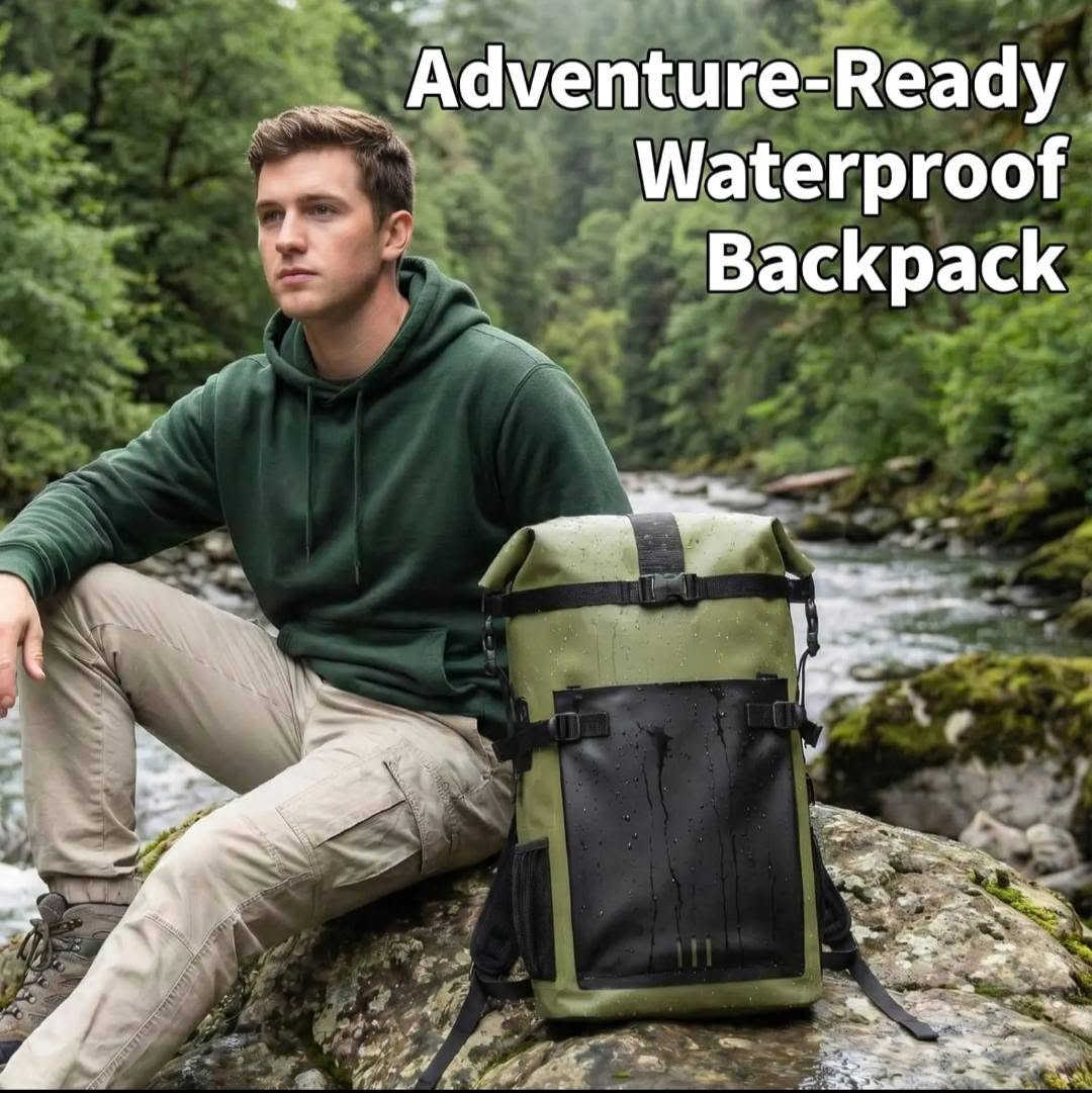 جتطة 25 لتر أوروبى اصلى جديد
25 الف 
توصيل موجود

نص مكتوب في الصور:
- IPX6 Stormproof Waterproof
- Test waterproof performance before use; do not fully submerge!!!
- Adventure-Ready Waterproof Backpack
- Fine Stitching Craftsmanship
- Buckle Style
- Comfort Shoulder Straps
- Side Mesh Pocket
- Multi-Purpose Attachment Straps
- Premium Heat-Sealed Welding
- Product Size Waterproof Material Breathable Comfort Larger Capacity Durable & Tough 60cm/23.6in 14cm/5.5in 32cm/12.6in
- WET/DRY READY
- Dry & Wet Separation Pocket
- Keeps wet/dirty clothes separate from clean items; bottom drainage holes for airflow and water release
- Large-Capacity Inner Compartment
- Easily holds travel essentials like clothes, shoes, skincare items, and more—all in one bag