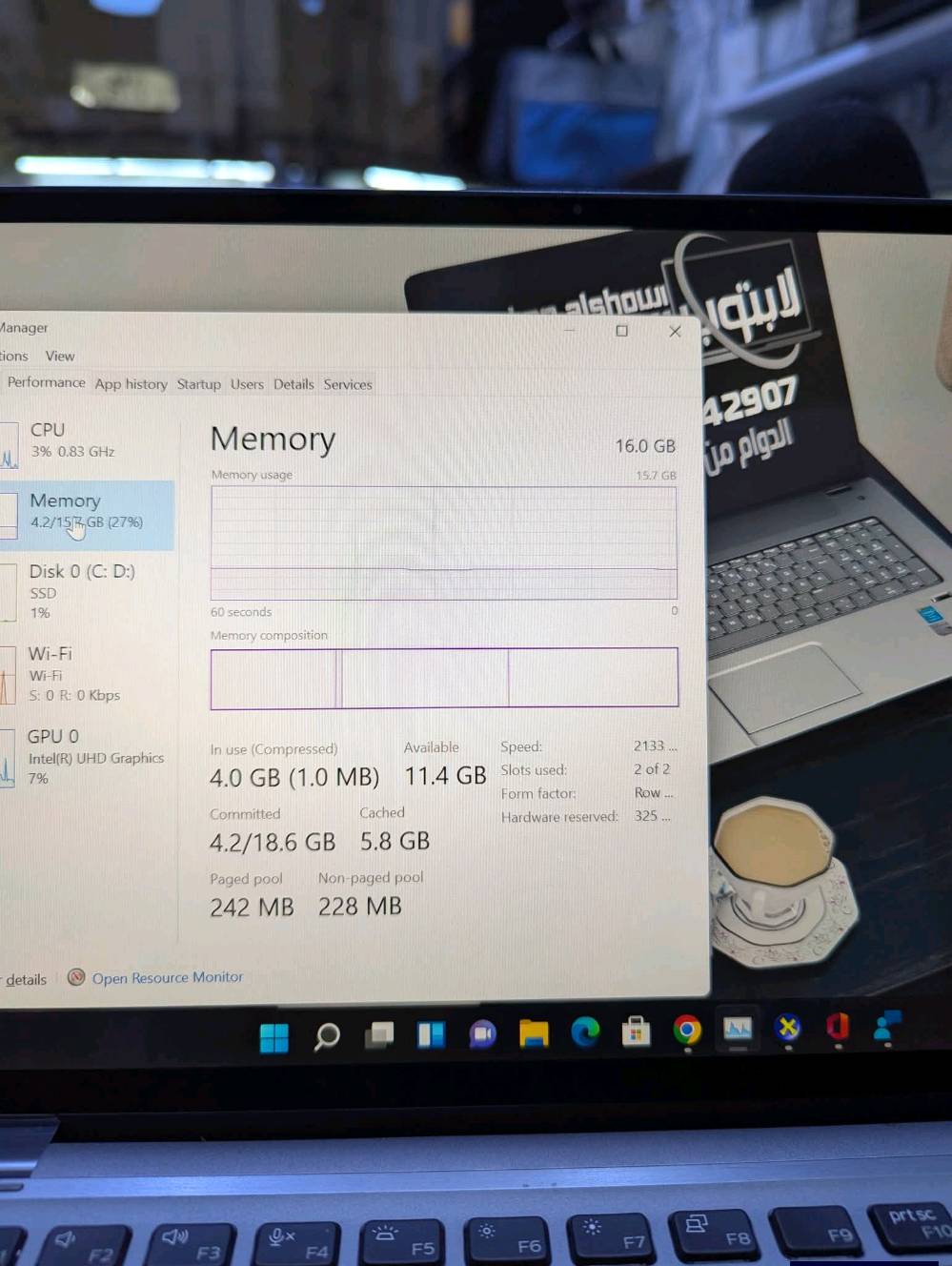 للبيع Dell Latitude 9410 2-in-1

 Dell Latitude 9410 2-in-1

 المعالج: Intel Core i7-10610U – الجيل العاشر
 المعالج 4 أنوية / 8 خيوط
 الرام: 16GB LPDDR3
 التخزين: 512GB SSD NVMe
 الشاشة: 14 بوصة FHD 1920×1080
 الشاشة لمس وقابلة للدوران 360°
 كرت الشاشة: Intel UHD Graphics مدمج
 الكيبورد مضيء
 يدعم Wi-Fi 6 وBluetooth
 المنافذ: USB 3.1 + Thunderbolt 3 + HDMI 2.0
 كاميرا ومايكروفون مدمجان
 جهاز نحيف وخفيف، الوزن تقريبًا 1.36 كغم
 مناسب للدراسة، العمل،التطبيقات الهندسة اوتوكاد وغيرها، الأوفيس، البرمجة، والتصفح والاستخدام اليومي.

 السعر400،000 دينار 

 بغداد

 للتواصل والاستفسار: خاص