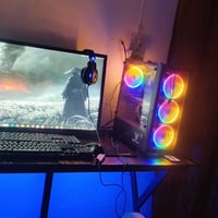 للبيع  المعالج 5500رايزن 5 كرت الشاشه 1660ti رام DD4 3600 ماذر بوردB45...