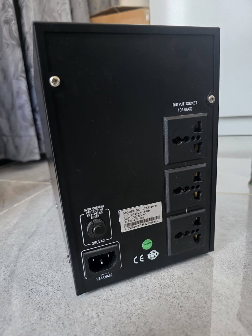 للبيع يو بي اس اوفلاين براند getx حجم 2000va/1200w نظيف كلش ياخذ بطاريات 12v×12a يعني يشتغل وقت اطول ب 10 دقايق من غيره ومبدل بطاريات long قبل جم شهر // سعرة 65 الف قفل // مكاني بغداد-الدورة وتوصيل ما عندي // ه‍ ***********
