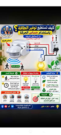 كهرباي جوال • حساس حركة • توفير طاقة