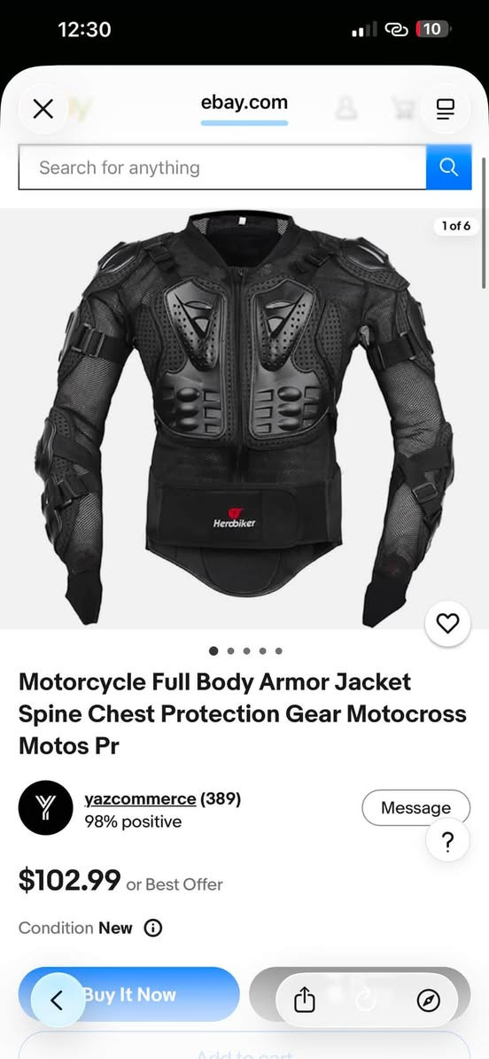 🏍️🔥 للبيع | HEROBIKER Motorcycle Full Body Armor 🔥🏍️

🛡️ درع حماية احترافي للدراجات النارية
مصمم لحماية الجزء العلوي من الجسم أثناء القيادة، ويشمل:

✅ حماية الصدر
✅ حماية الظهر والعمود الفقري
✅ حماية الأكتاف
✅ حماية المرفقين والذراعين
✅ تصميم عملي ومريح للقيادة 🏍️

✨ الحالة: جديد — غير مستخدم
📏 الحجم: S (Small)
🏷️ الماركة: HEROBIKER

💰 السعر: 60,000 دينار فقط

📞 للاستفسار والتواصل:
***********

⚡ القطعة جديدة وسعرها مناسب.

#دراجات_نارية #معدات_دراجات #حماية_دراجات #HEROBIKER #Motorcycle #Iraq #بغداد
