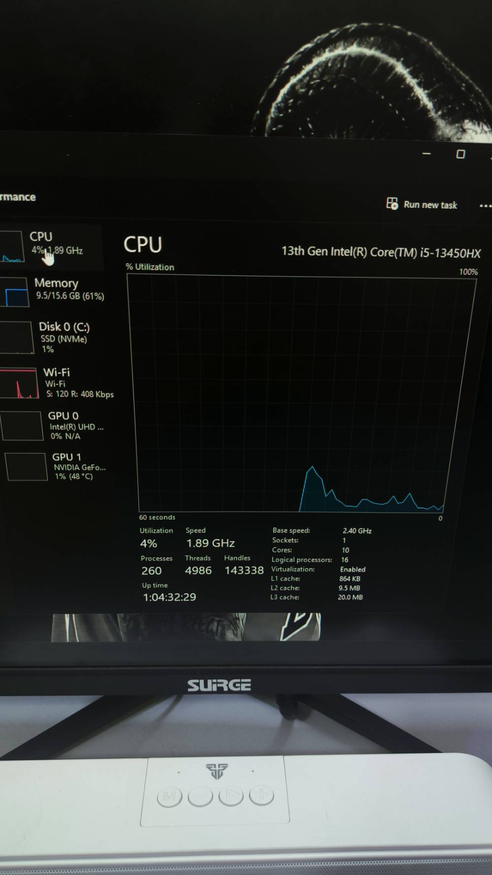 آسوس TUF F16 • i5-13450HX • RTX 5060 8GB