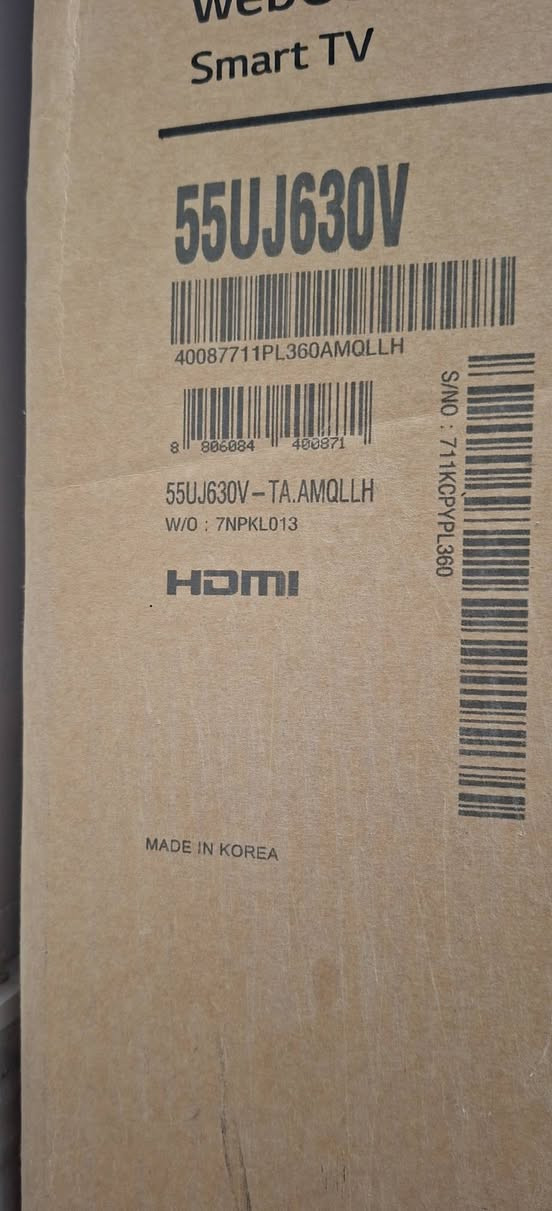 شاشة LG 55 سمارت انترنت بالكارتون استخدام قليل بسعر 400 شامل التوصيل لكل العراق مكاني ناصرية
***********
شاشة LG 55 سمارت انترنت بالكارتون استخدام قليل بسعر 400 شامل التوصيل لكل العراق مكاني ناصرية
