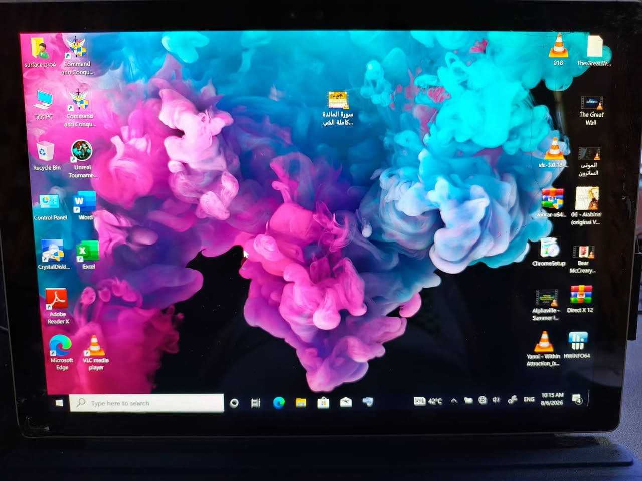 السلام عليكم إخوان تاب مايكروسوفت برو Microsoft pro 4المواصفات
CPU Intel(R) Core(TM) i5السادس جيل السريع جدا
- مع كارت الشاشة انتل نوع graphic family INTEL HD
- شاشة 12.5(2736X1824)2K HD Display with LED
- الهارد SSD M2 256GB
وممكن اضافة رام خزن خارجي GB1000لغاية
- الرام 8  جيجا DDR4
- CAM -BT -HDMI ....الخ
الباتري جيد
بدون شاحن
برامج واوفيس - ويندوز 11 64BIT مفعل اصلي مايكروسوفت سيرفيس
 وبرامج + ومآوس وايرلس
ملاحظة الجهازشغال...... يوجد فطربالشاشة غير مؤثر اللمس شغال الحمد لله والبقية شغال اداء عالي الجودةصورة وصوت بديعة
سعر المطلوب 50 الف دينار  فقط  نهائي بدون عملة اللي يفيدة الجهاز بهذا السعر مع الشكر لادارة الكروب
  رجاءا مشاهدت الصور جيدا والاعلان مع التقدير***********واتس ايضا

بغداد وماعندي توصيل
