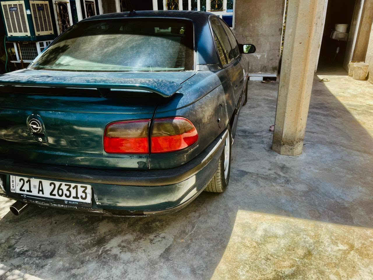 سلام وعليكم نترخص من الادمن سيارة للبيع نوع اوبل اوميكا بزون موديل ٩٦ رقم السيارة سليمانية السنوية جديدة السيارة بحالة جيدة تخم تاير صدر جديد مكينة شادها جديد  قبل شهرين حاوية حجم ٢٠٠٠ كير اوتو داخل أسود مدوشم جلد مع الصندوق والارضية  دوشمة جديد السيارة نقص فقط دعامية أمامية  شوية بيه اكسور سعر السيارة 36 وبيها مجال مكان السيارة ديالى المقدادية للستفسار أكثر اتصل عل هذا الارقام
*********** ***********

